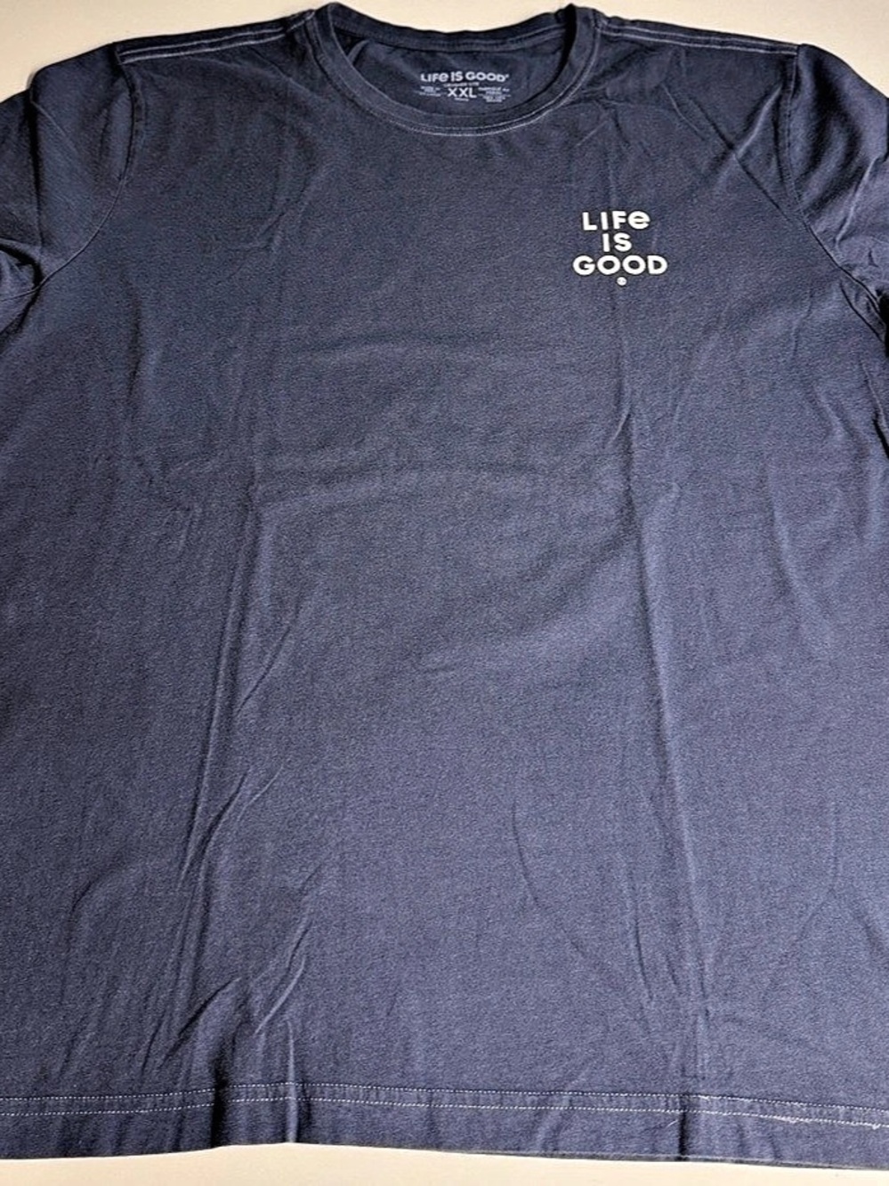 Life Is Good Crusher-Lite Men's Color Block Graphic Tee XXL Like New